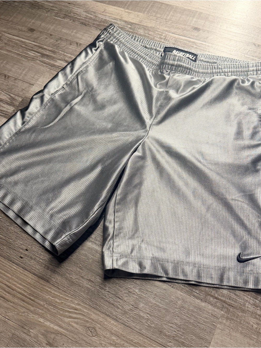 Nike Silver Gray Basketball Shorts